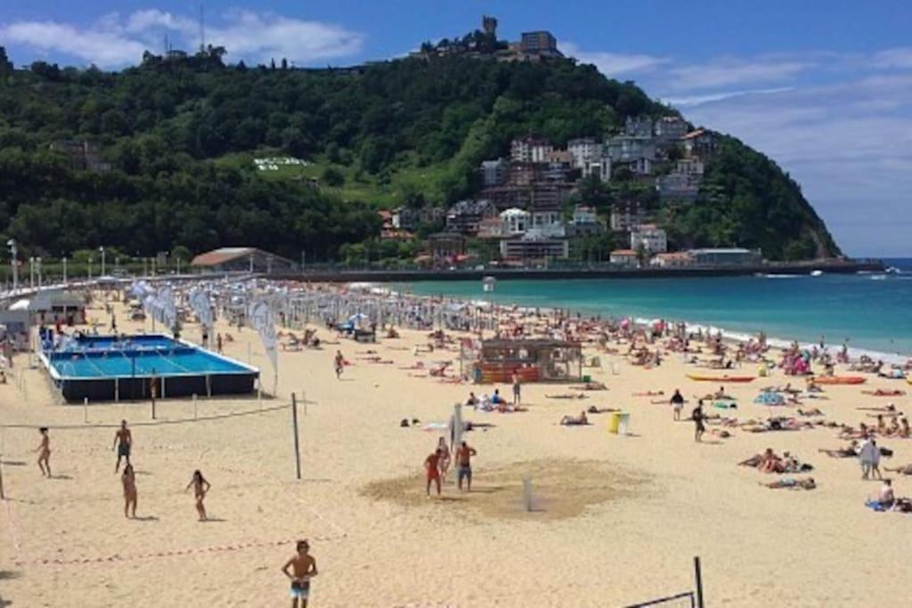 Apartamento A 5Min De La Playa De Ondarreta 圣塞瓦斯蒂安 外观 照片