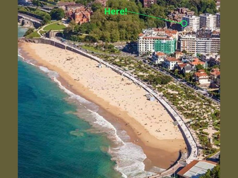 Apartamento A 5Min De La Playa De Ondarreta 圣塞瓦斯蒂安 外观 照片